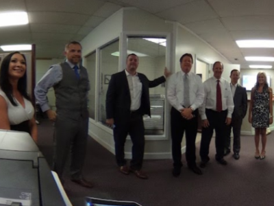Fun picture of seven members of the team in our Charlotte office.